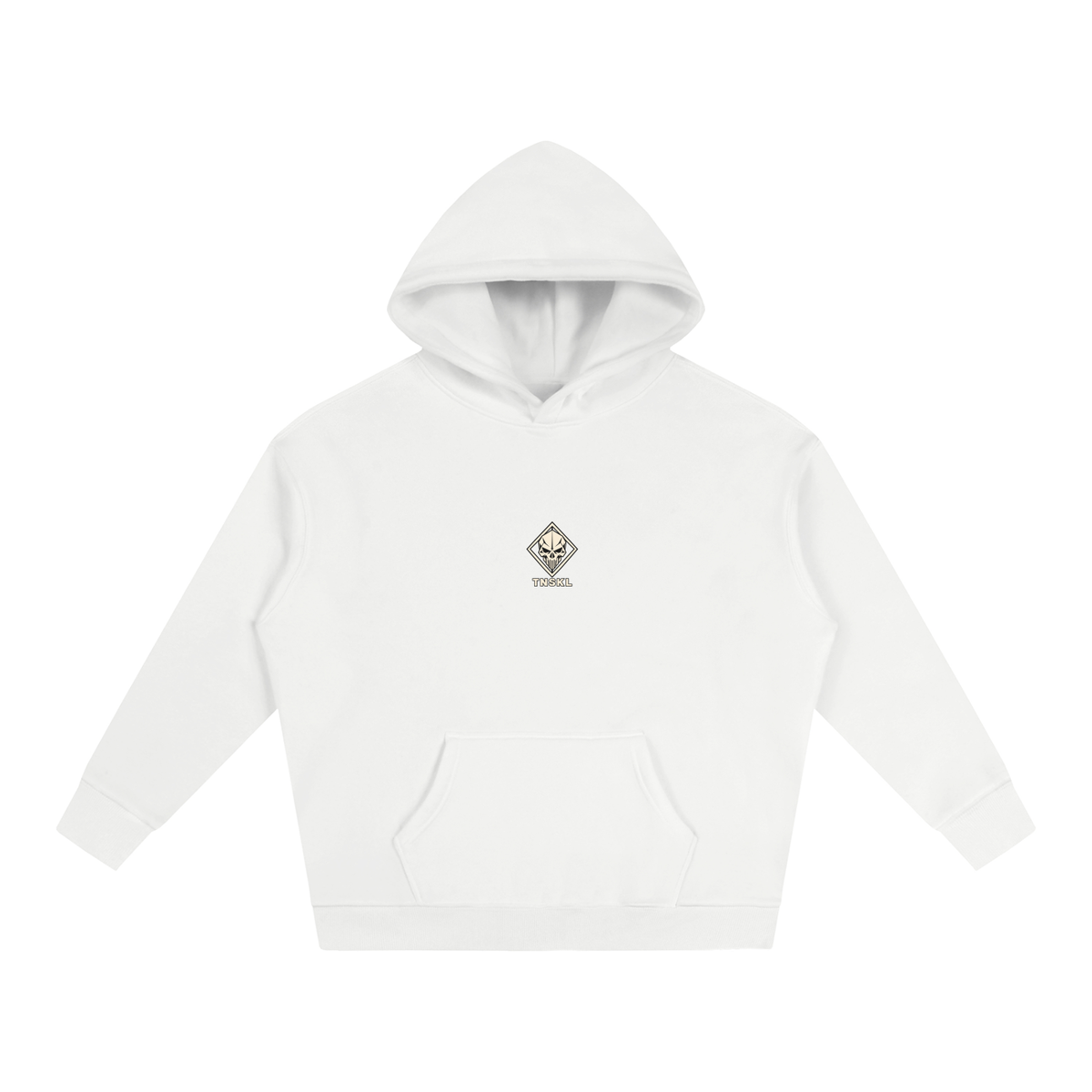 TOONSKULL Ghost Frame Oversized Fleece Graphic Hoodie