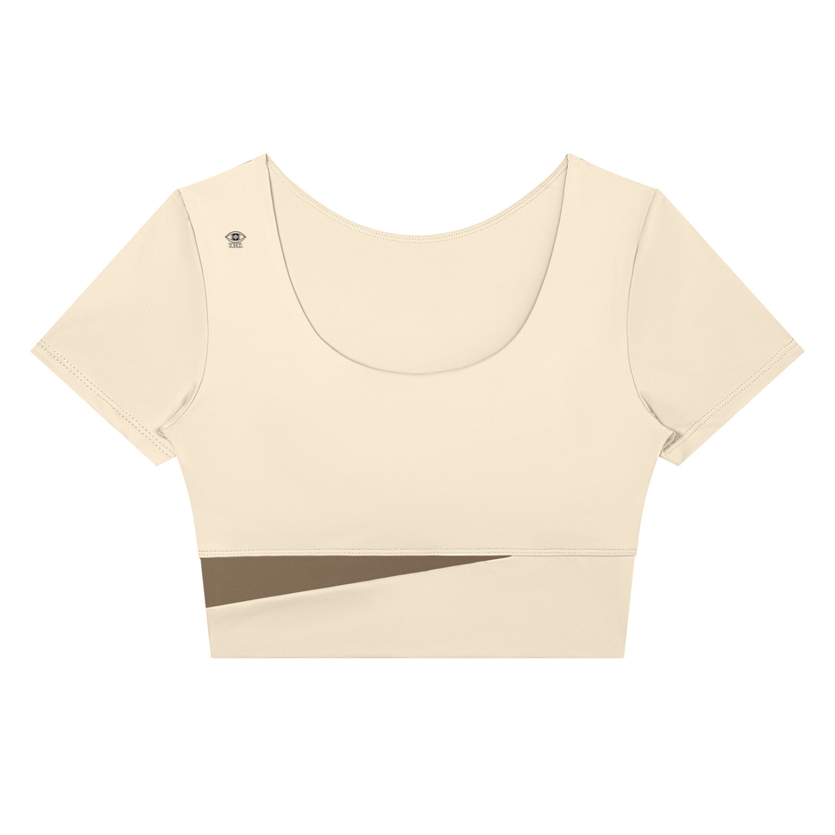 TOONSKULL Black Channel Panelled Crop