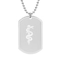 TOONSKULL Serpent Oath Dog Tag Necklace