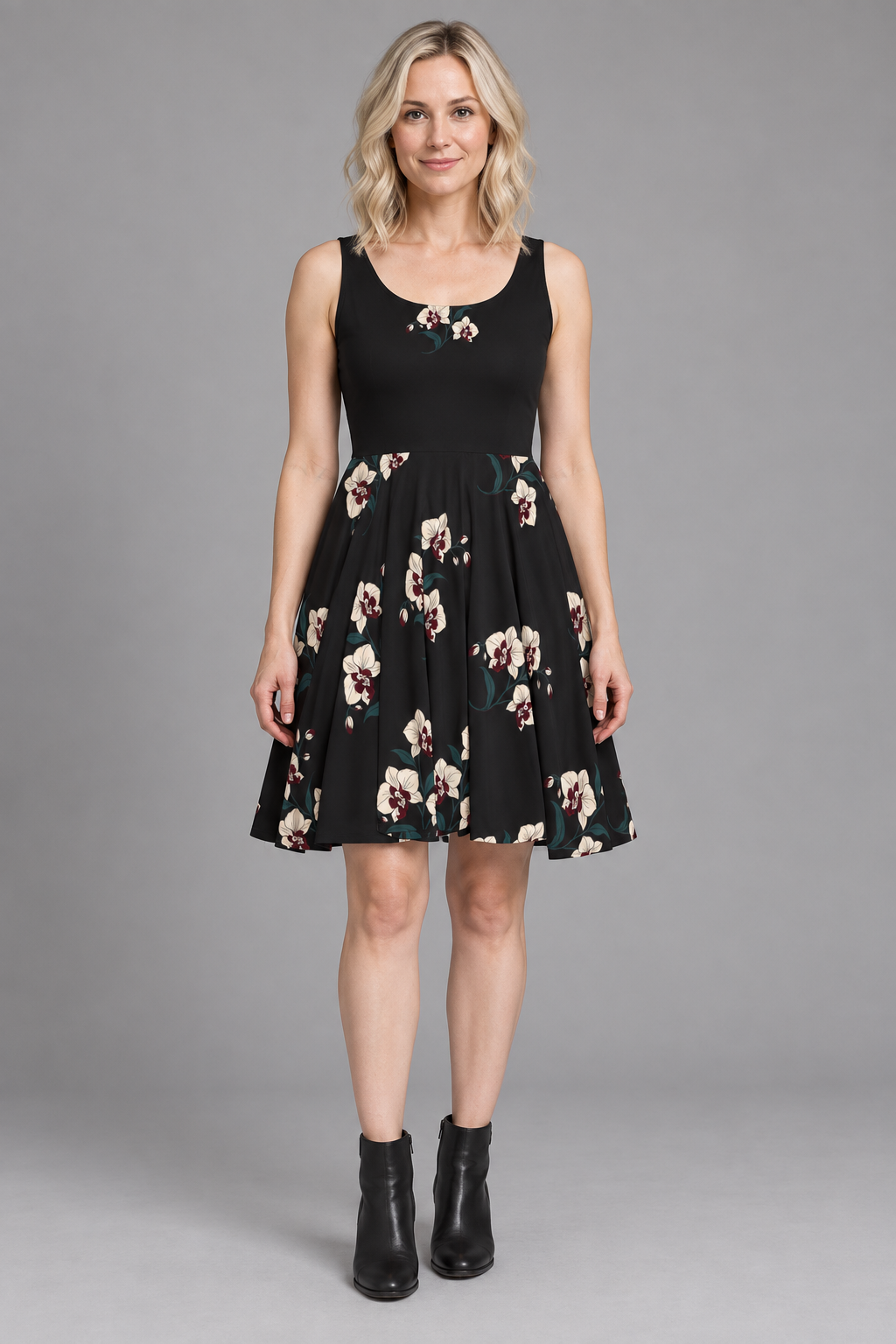 TOONSKULL Night Garden Skater Dress
