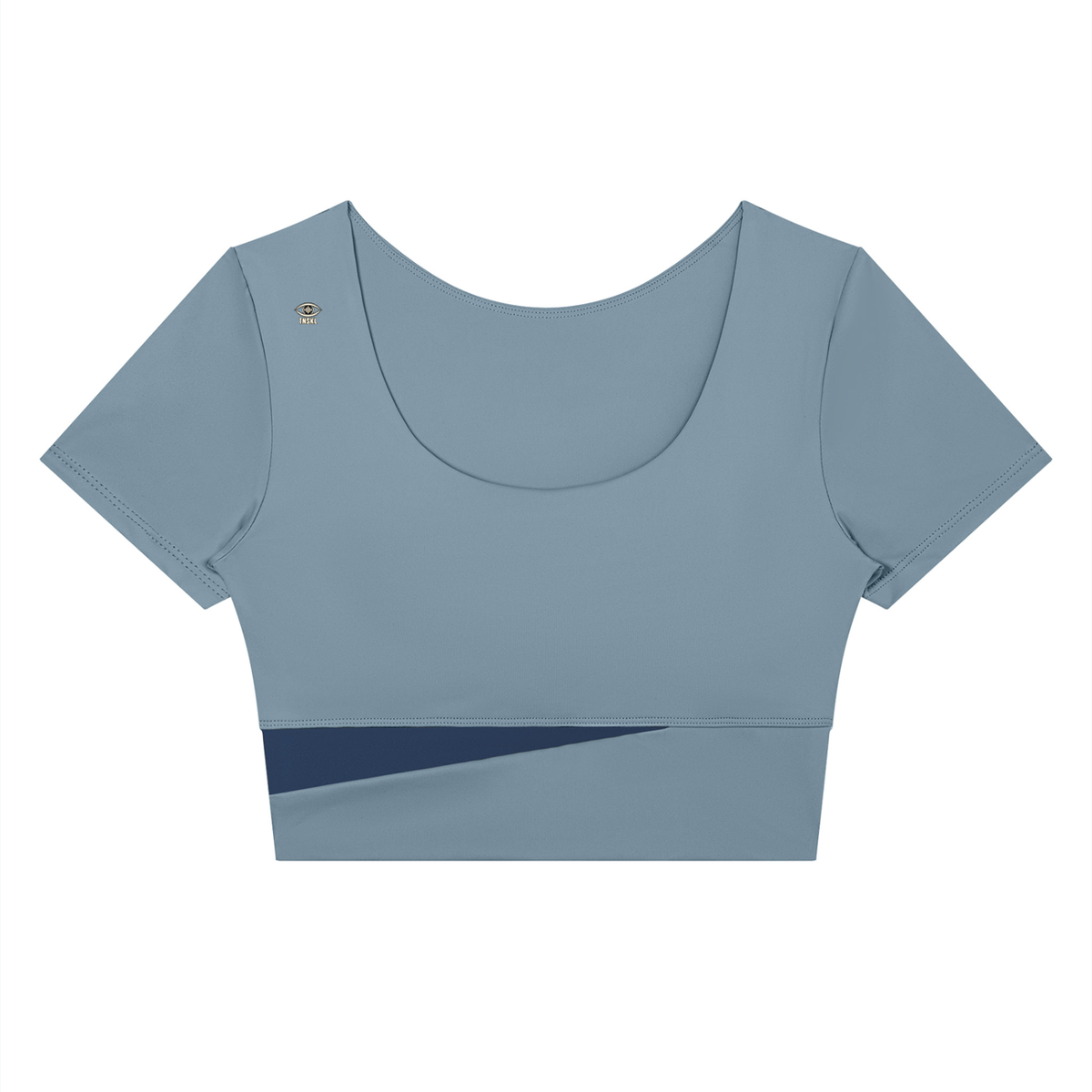 TOONSKULL Black Channel Panelled Crop