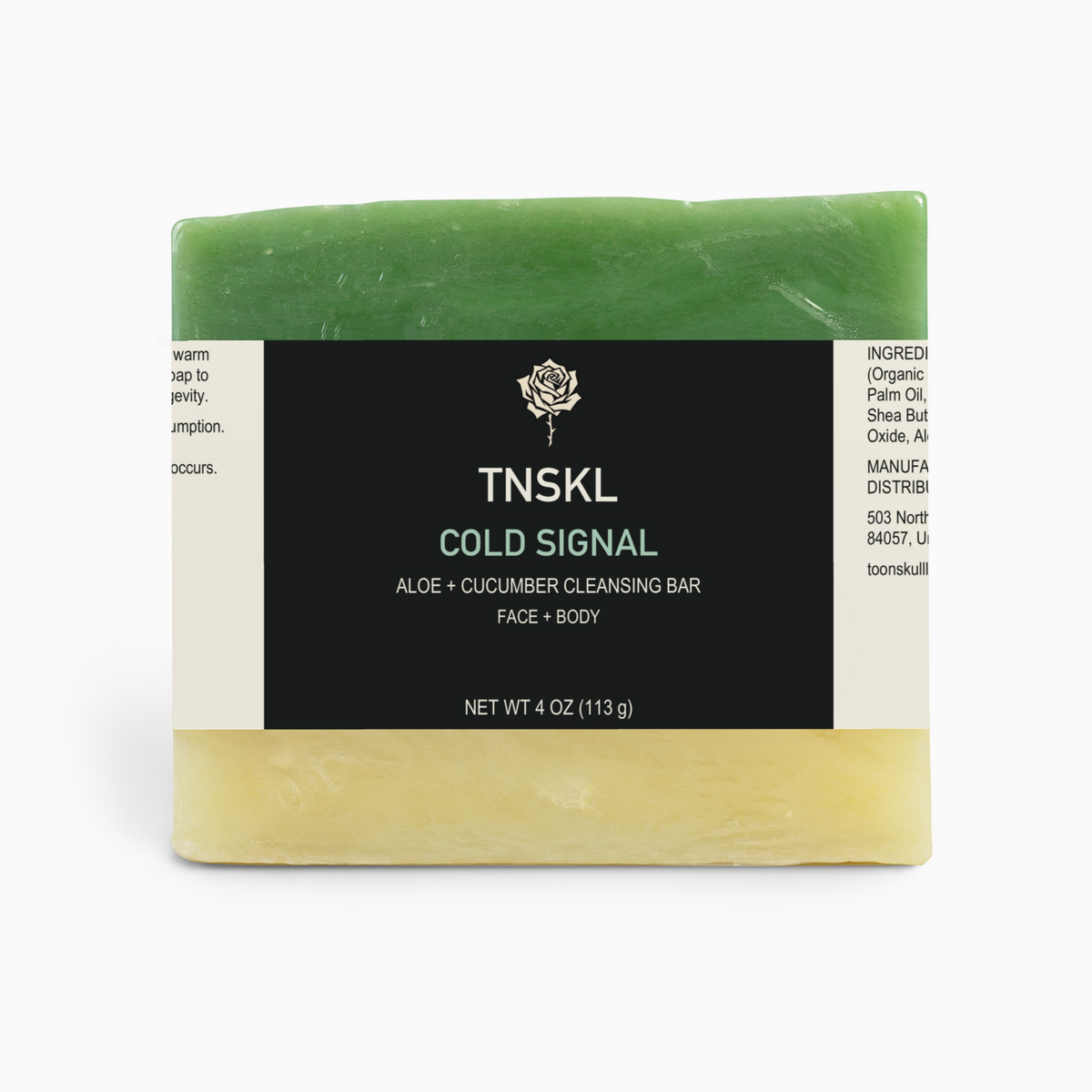 TNSKL Cold Signal — Aloe & Cool Cucumber Cleansing Bar