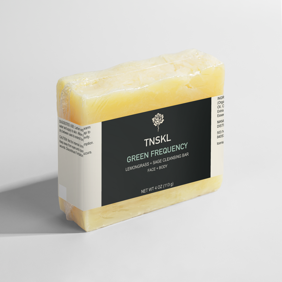 TNSKL Green Frequency — Lemongrass & Sage Soap