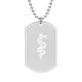 TOONSKULL Serpent Oath Dog Tag Necklace