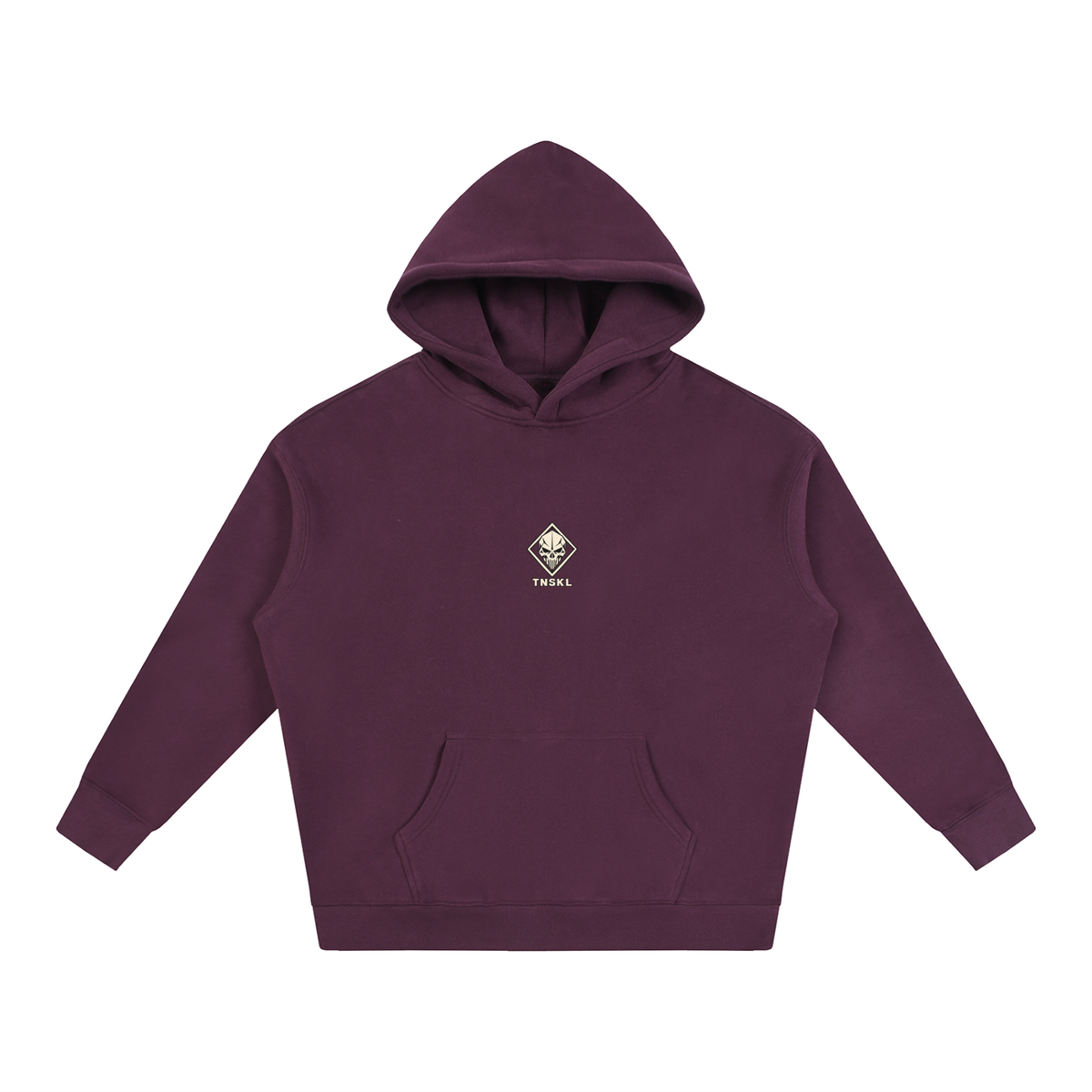 TOONSKULL Ghost Frame Oversized Fleece Graphic Hoodie