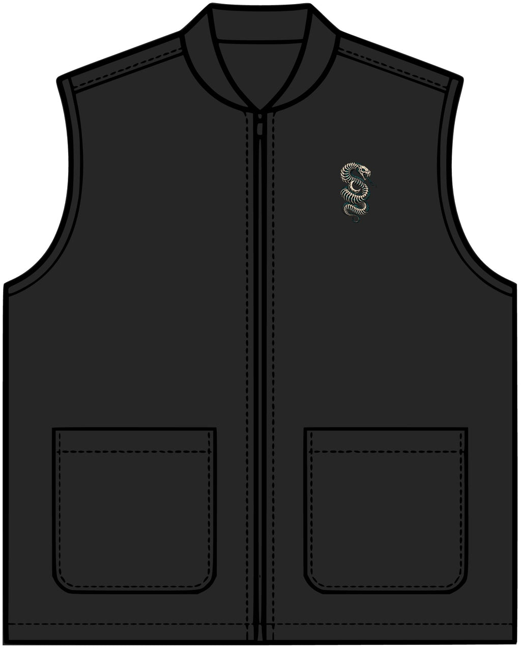 TOONSKULL Serpent Oath Canvas Vest