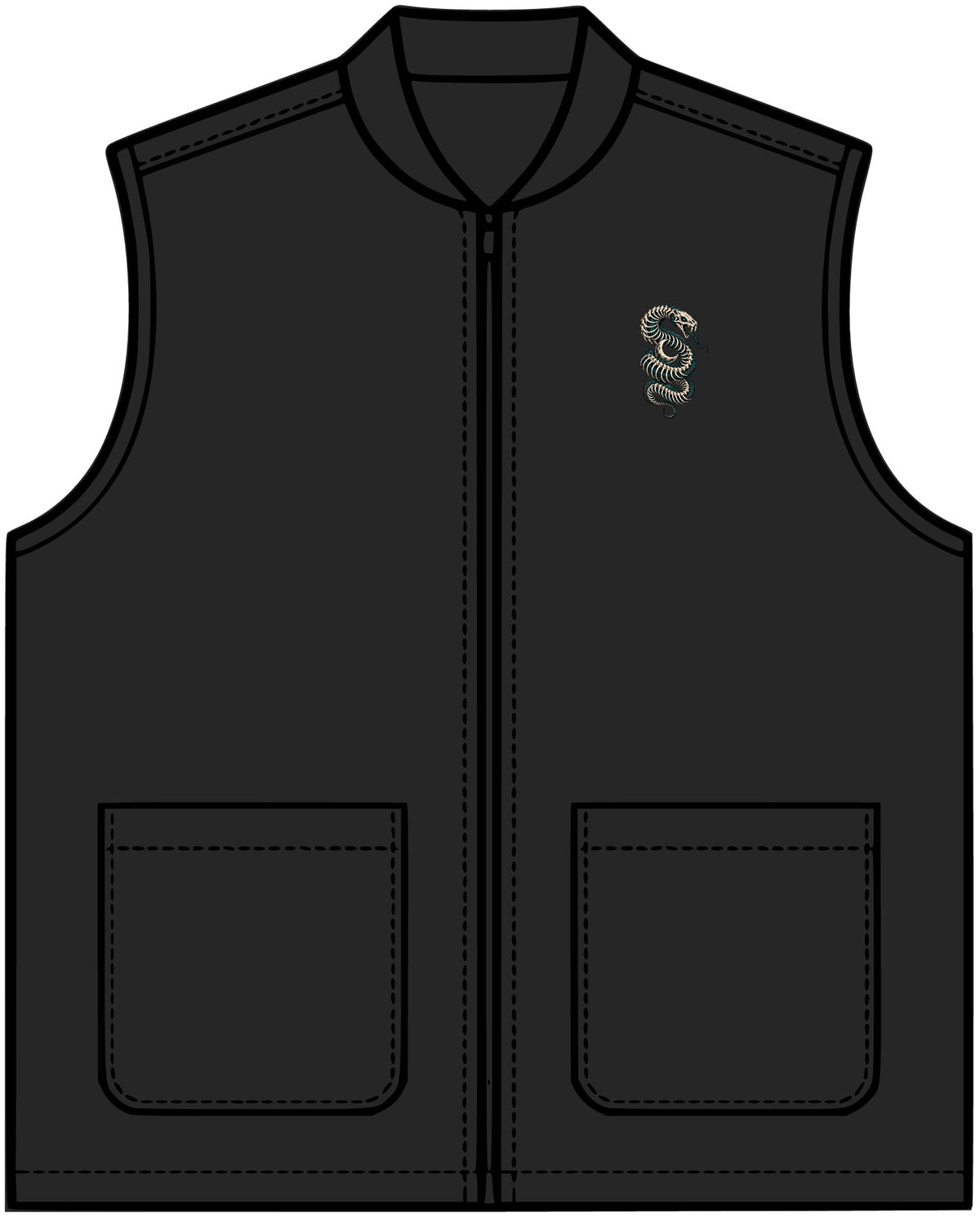 TOONSKULL Serpent Oath Canvas Vest