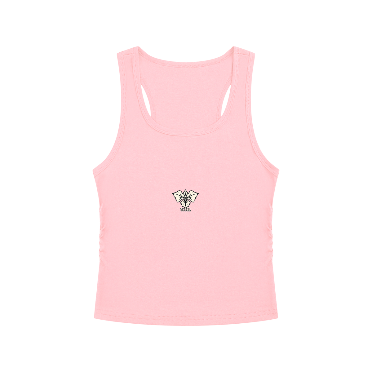 TOONSKULL Ghost Orchid Ruched Tank