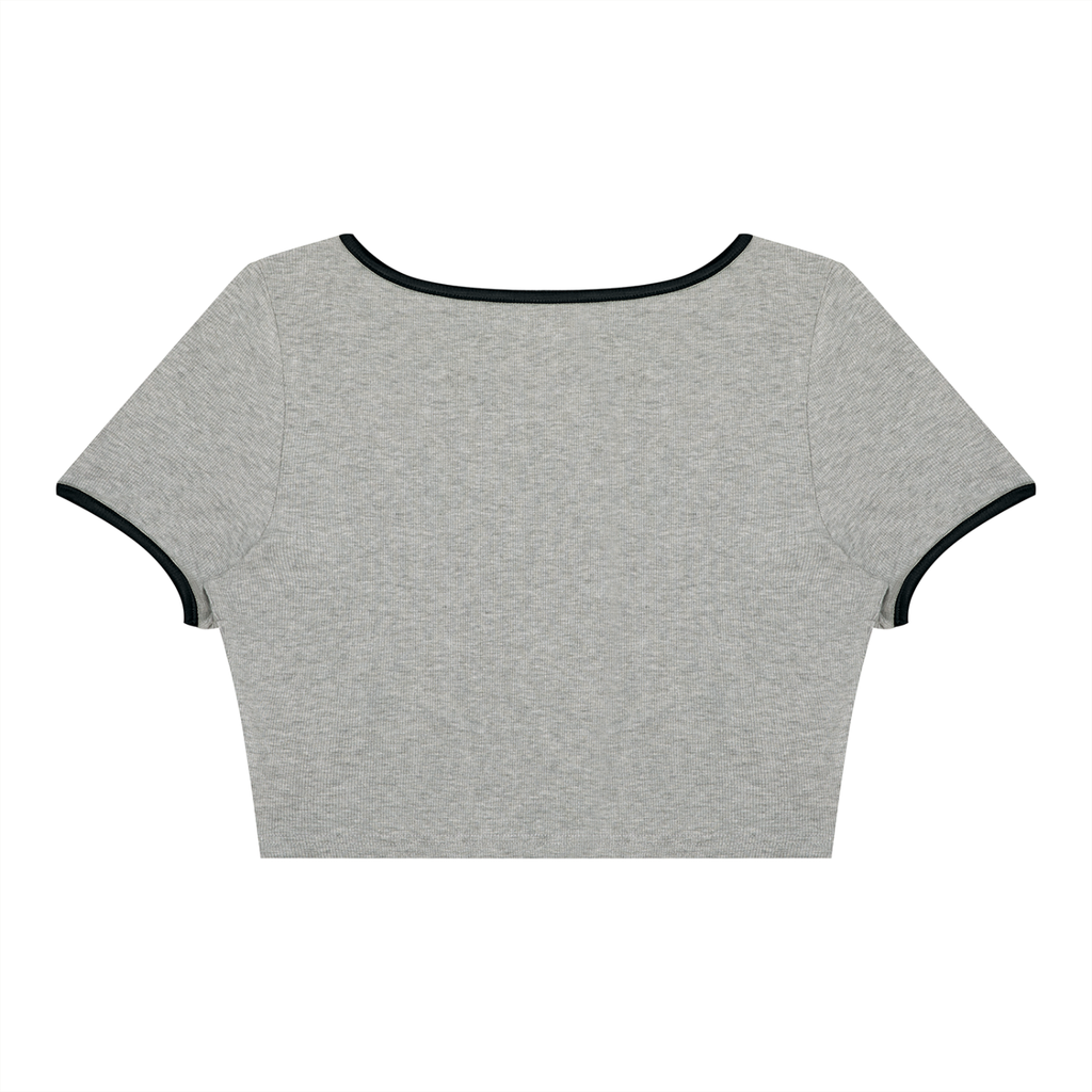 TOONSKULL Nocturne Square-Neck Crop Tee