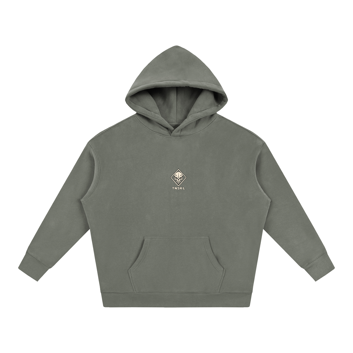 TOONSKULL Ghost Frame Oversized Fleece Graphic Hoodie