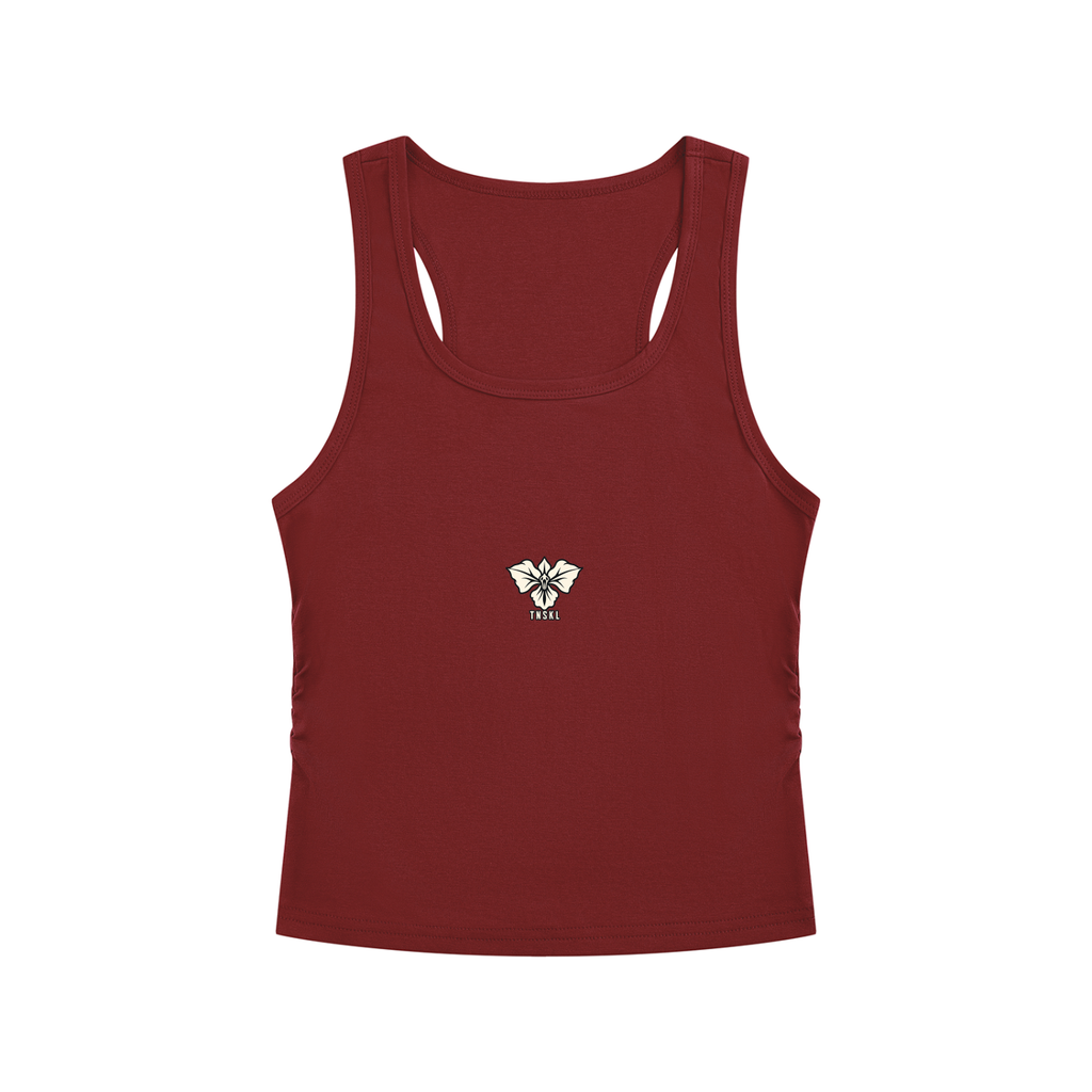 TOONSKULL Ghost Orchid Ruched Tank