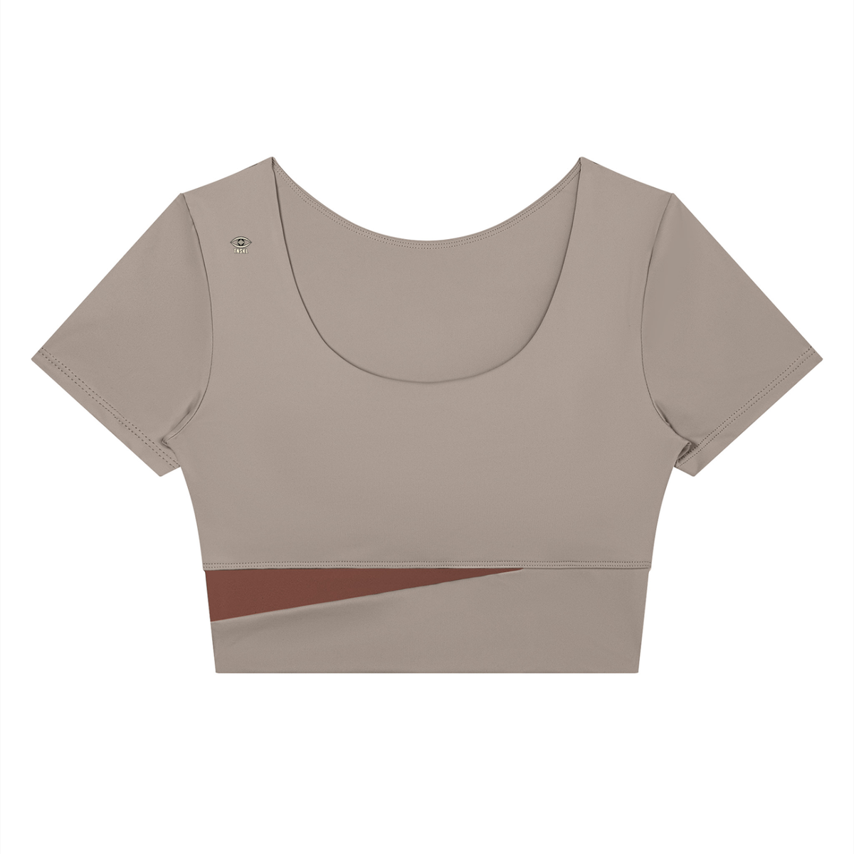 TOONSKULL Black Channel Panelled Crop