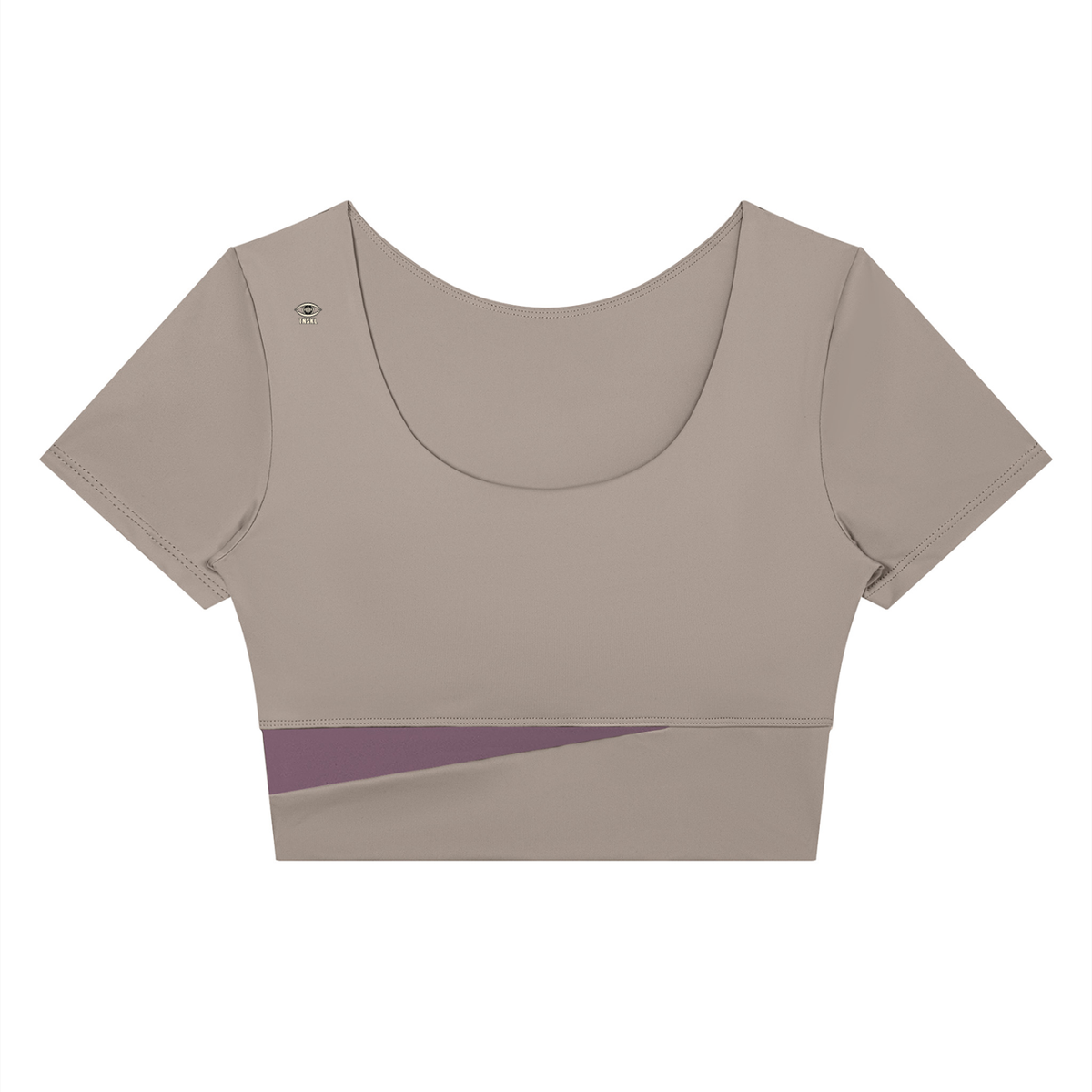 TOONSKULL Black Channel Panelled Crop