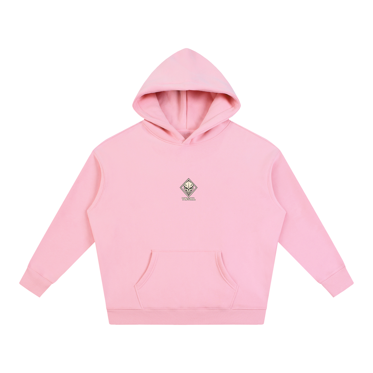 TOONSKULL Ghost Frame Oversized Fleece Graphic Hoodie