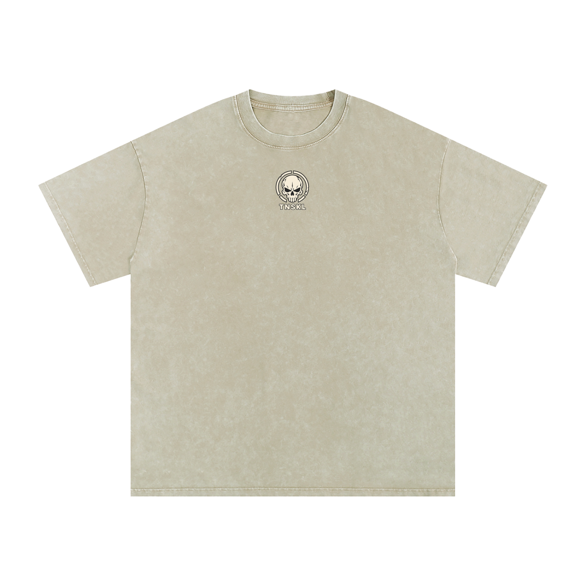 TOONSKULL Ash Signal Oversized Cotton Graphic T-Shirt