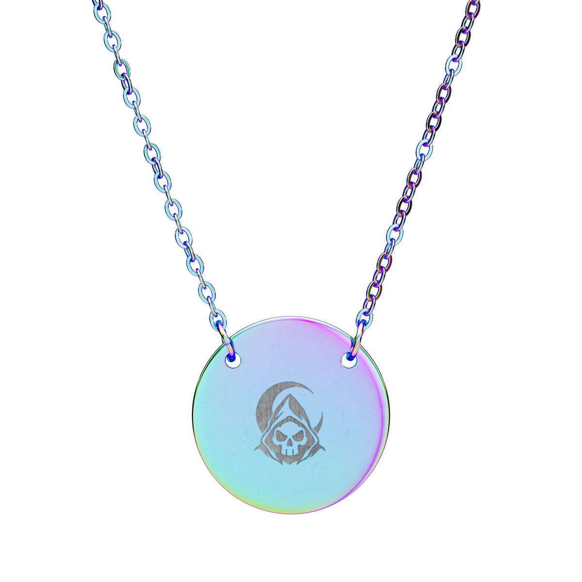 TOONSKULL Eclipse Seal Circle Necklace