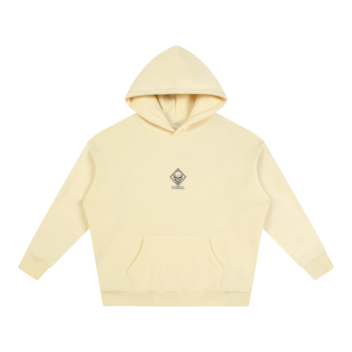 TOONSKULL Ghost Frame Oversized Fleece Graphic Hoodie