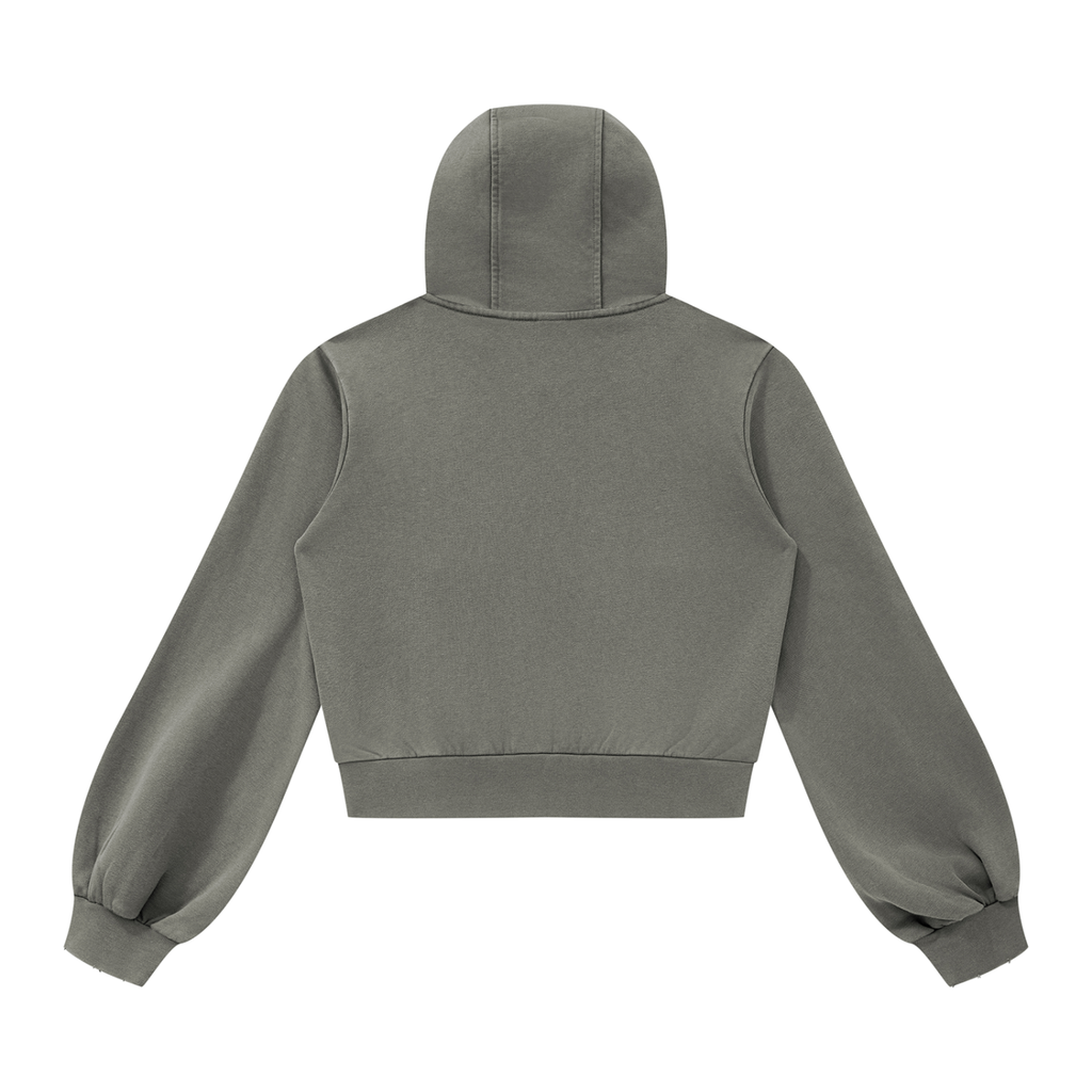 TOONSKULL Hollow Halo Vintage Zip Hoodie