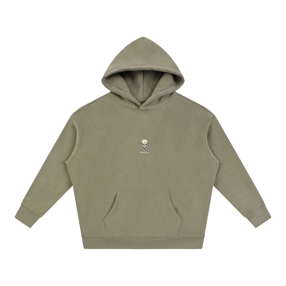 TOONSKULL Ghost Frame Oversized Fleece Graphic Hoodie
