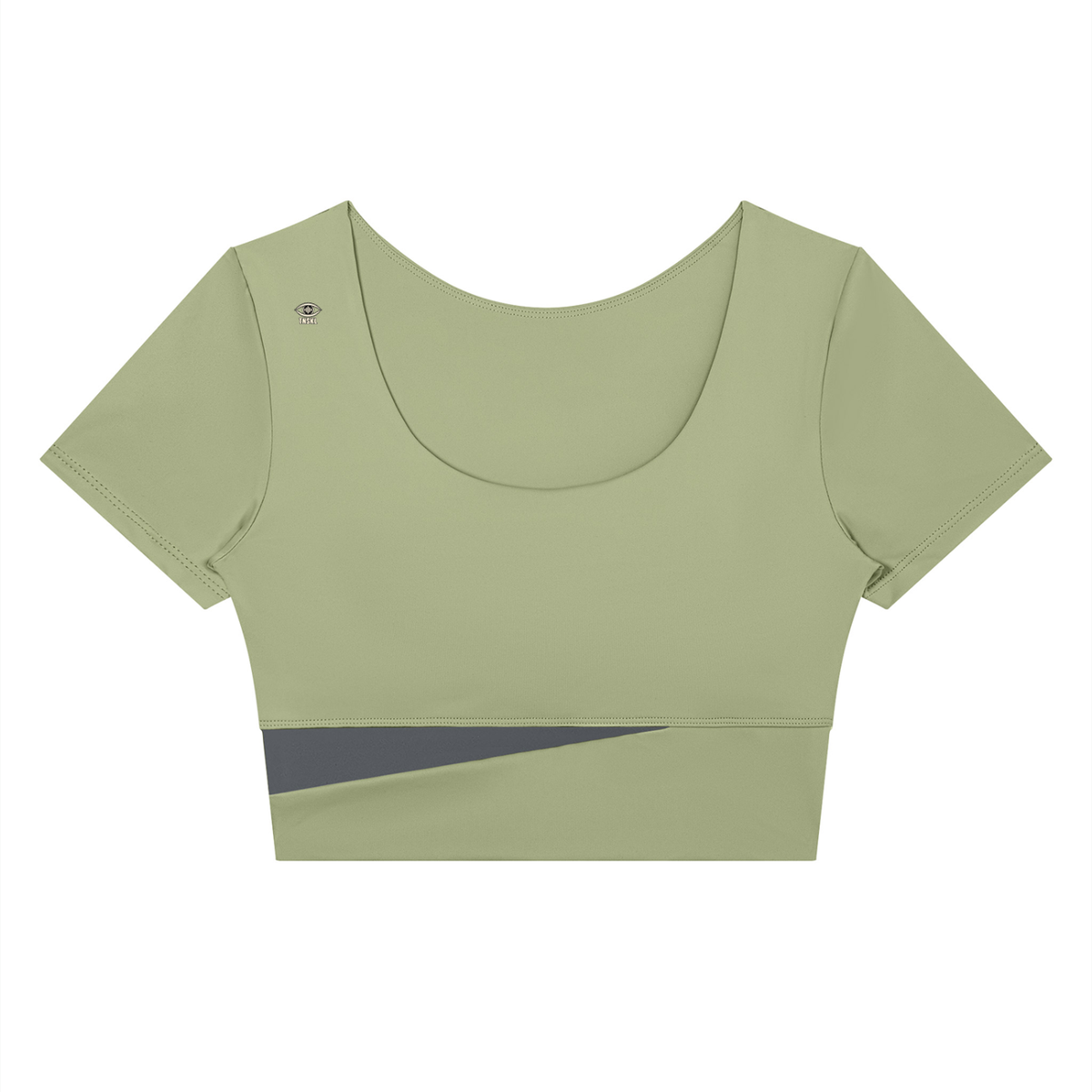 TOONSKULL Black Channel Panelled Crop