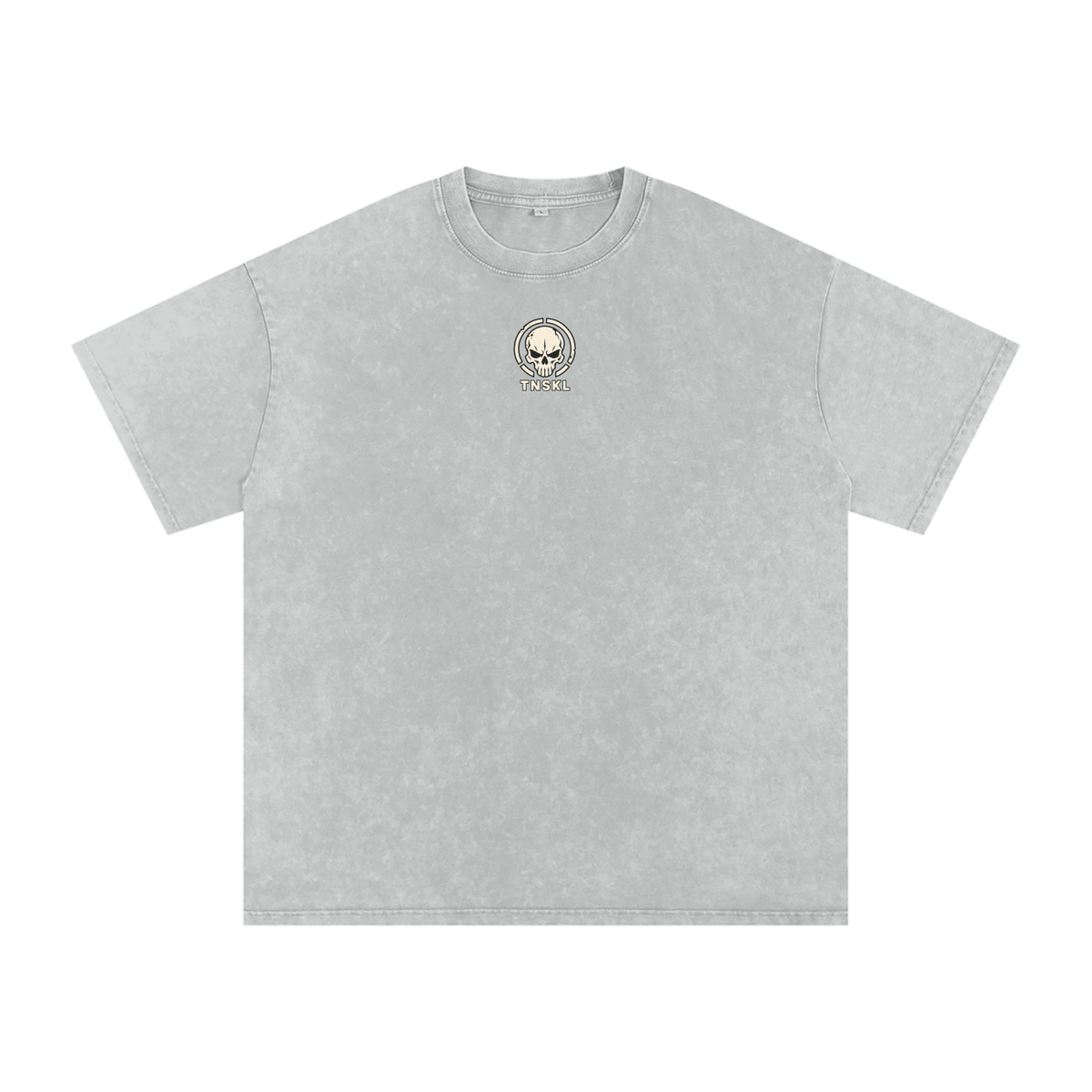 TOONSKULL Ash Signal Oversized Cotton Graphic T-Shirt