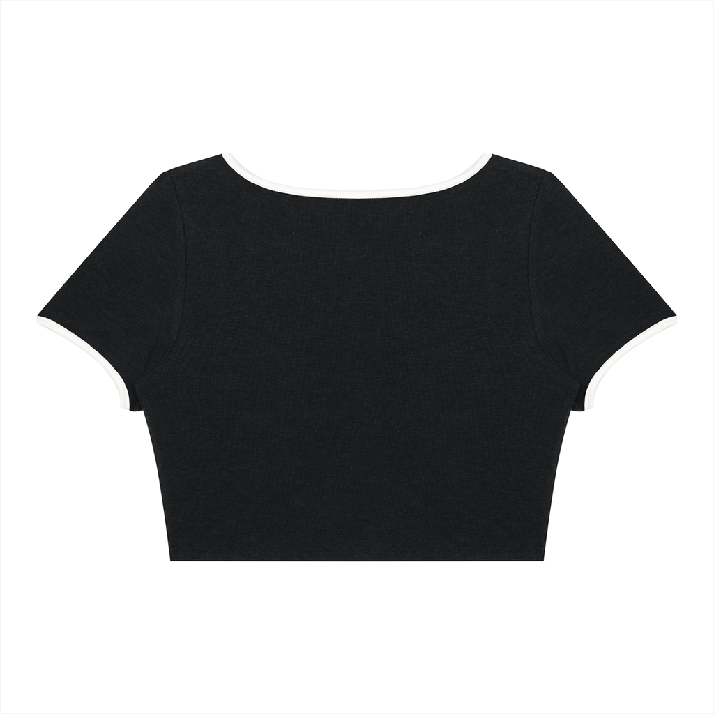 TOONSKULL Nocturne Square-Neck Crop Tee