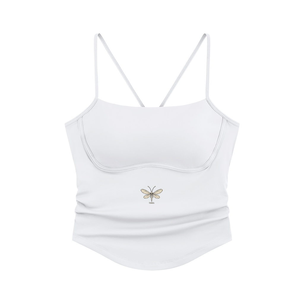 TOONSKULL Lacewing Ruched Yoga Tank