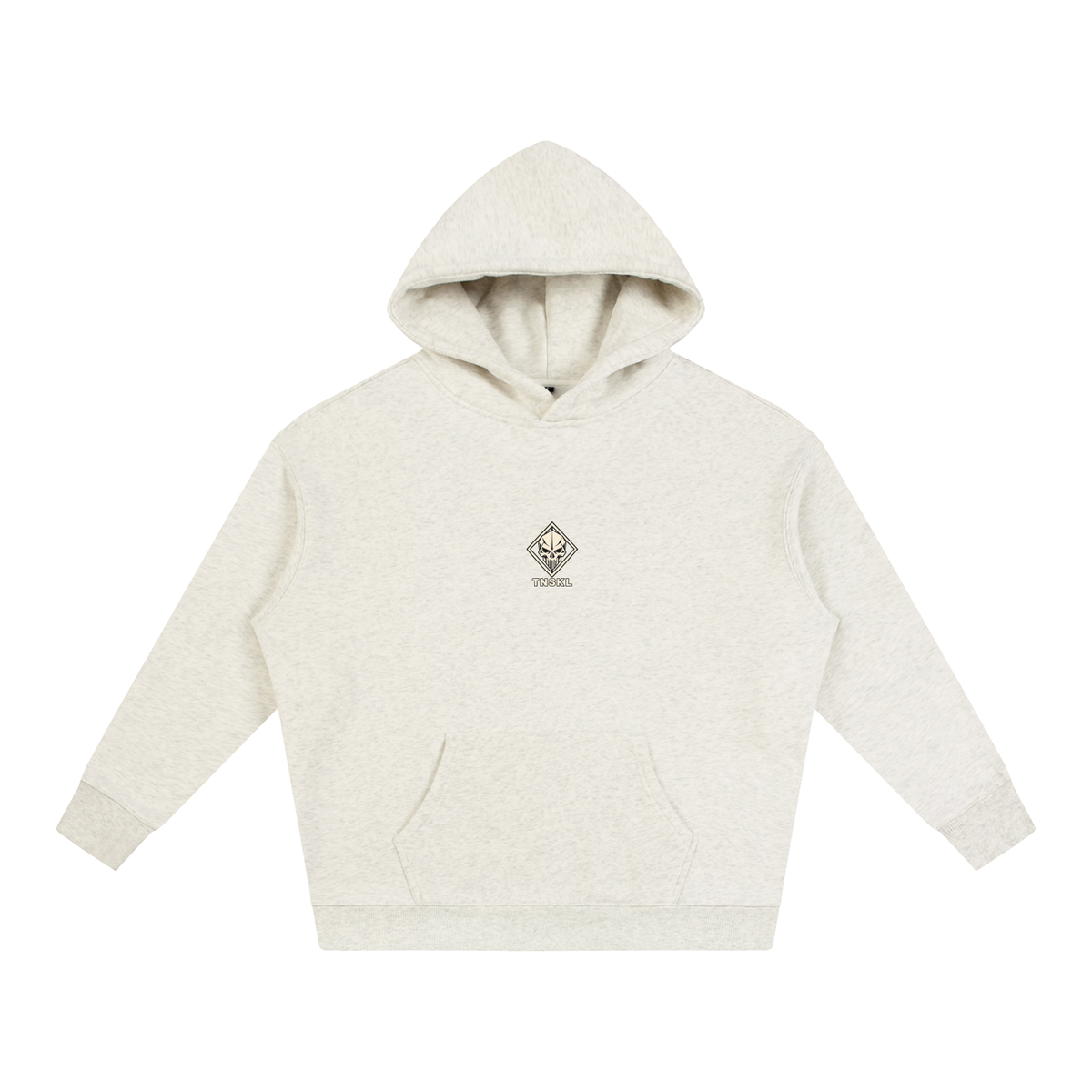 TOONSKULL Ghost Frame Oversized Fleece Graphic Hoodie