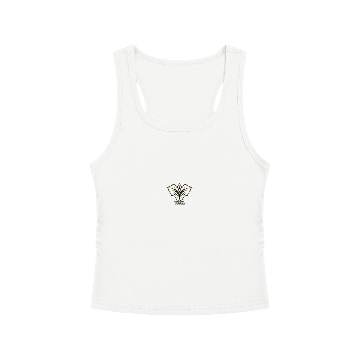 TOONSKULL Ghost Orchid Ruched Tank
