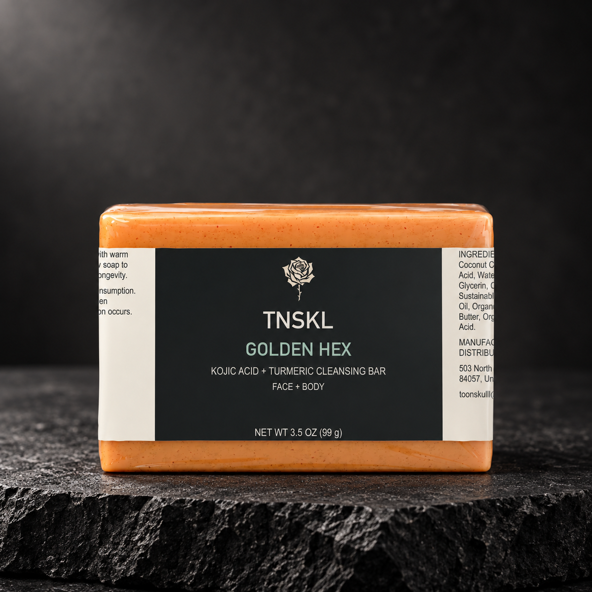 TNSKL Golden Hex — Kojic Acid & Turmeric Soap