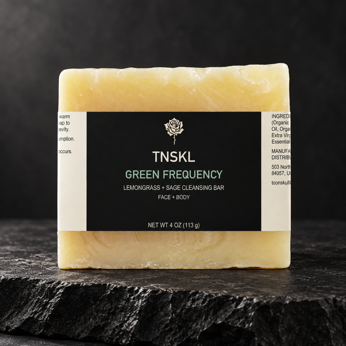 TNSKL Green Frequency — Lemongrass & Sage Soap