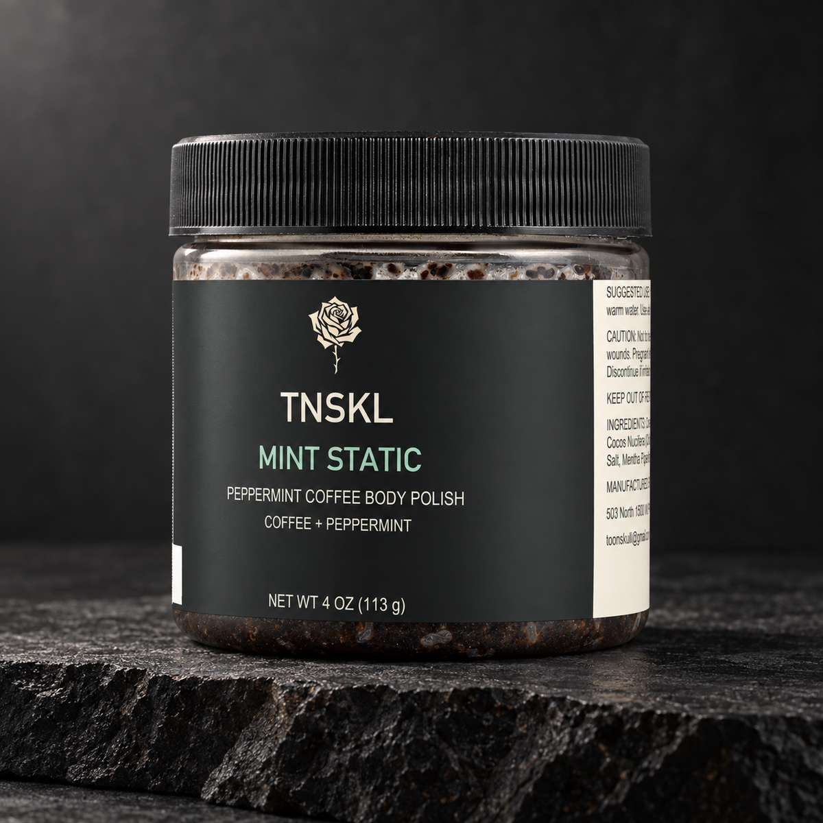 TNSKL Mint Static — Peppermint Coffee Body Polish